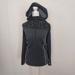Athleta Twist Half Zip Hoodie Running Jacket Size Large